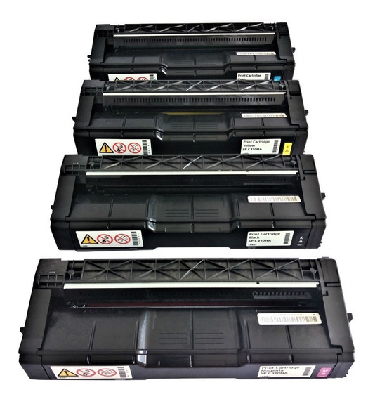 4x PRIME Toner/Chip Für Ricoh SP C-252-sf SP C-252-dn